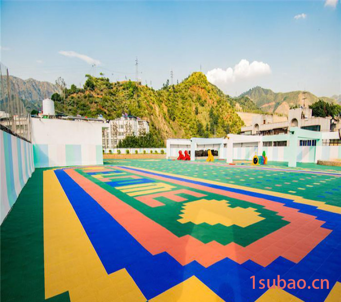广欧-悬浮地垫幼儿园地板-操场跑道篮球场室内地胶防滑垫-学校体育馆地板图2