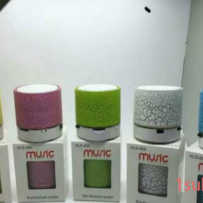 **批发 HLD-600无线蓝牙音箱 LED裂纹蓝牙音响