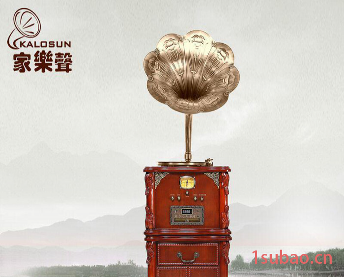 家樂聲仿古留声机黑胶唱机实木摆件蓝牙音箱音乐盒装饰包邮