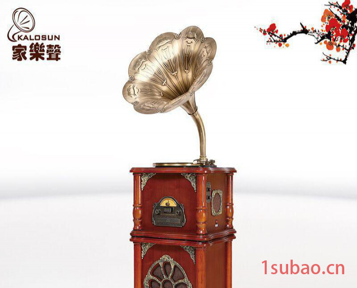 家樂聲 黑胶唱片机 仿古留声机蓝牙音箱收音机特价摆件包邮图3