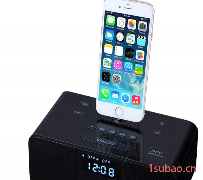 HNOD惠尔诺S6蓝牙音箱酒店客房闹钟IPONE充电底座图4