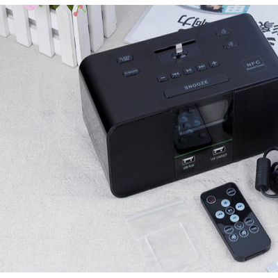 HNOD惠尔诺S6蓝牙音箱酒店客房闹钟IPONE充电底座