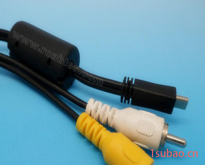 专业生产MINI USB转2RCA数码相机数据线 相机连接线MINI USB8P图3