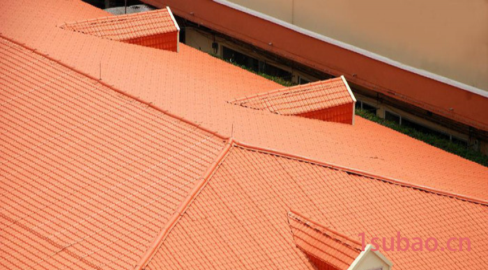 供应鹰拓建材1050mm,塑钢型材 平改坡  ASA合成树脂瓦屋顶瓦琉璃别墅瓦 小区洋房防腐蚀波纹塑料瓦片 特种建材图2