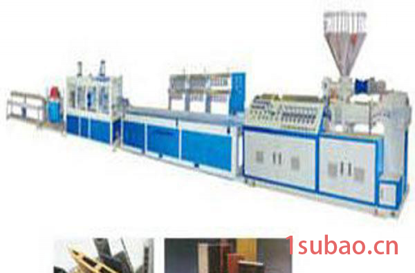 青岛格润特机械制造有限公司专业生产：塑料木塑型材生产线