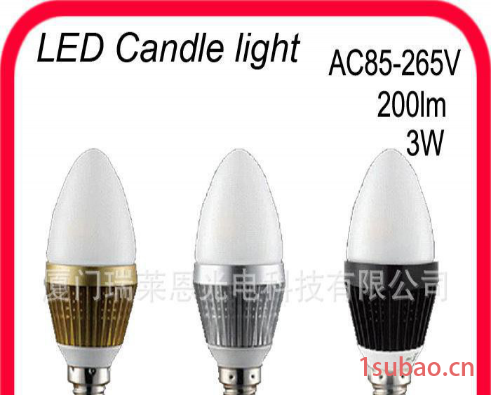 餐厅灯配件 高性价比 尖泡灯罩E14灯头 LED水晶灯套件图3