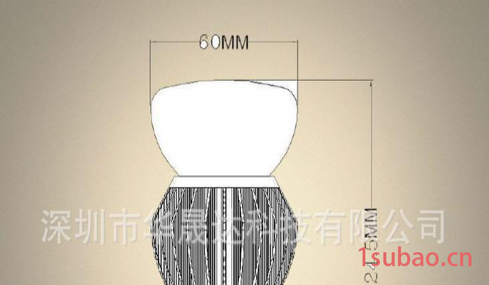 深圳新款COB球泡灯外壳 360度发光角度泡灯套件