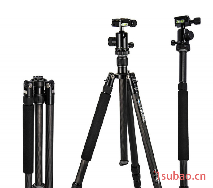 TRIOPO碳纤维相机三脚架GT-2510稳定拍摄物体运动轨迹可拆独脚4节