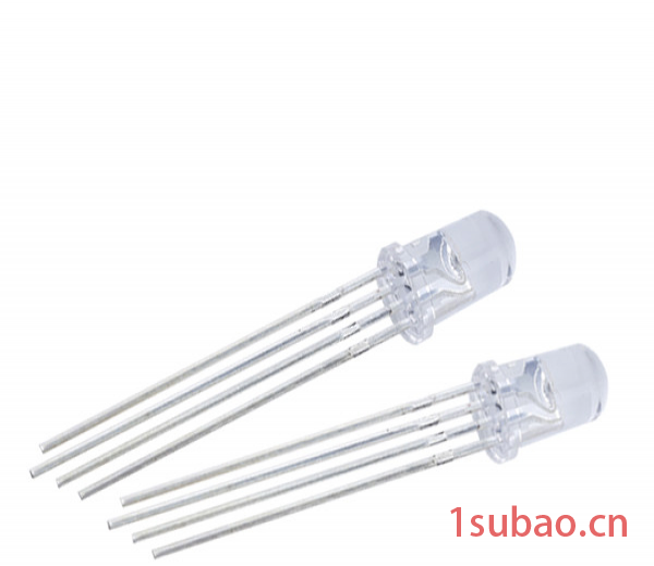 奕博LED_F5MMRGB全彩led灯珠_发光二极管led_四脚共阴共阴_直插灯珠红蓝绿_led灯珠厂家图2