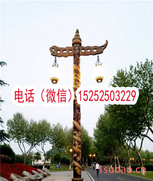 LED凤凰龙形华表景观路灯庭院灯头路灯灯具配件复古仿古路灯灯具太阳能市电庭院灯草地灯灯具定制做草坪灯墙头灯苹果灯一体化灯图3