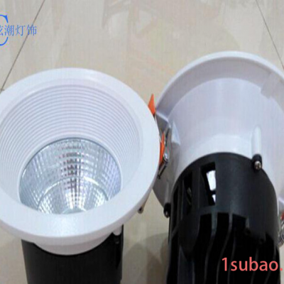 LED筒灯外壳压铸套件LED筒灯COB筒灯外壳对流散热器灯具
