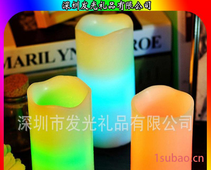 LED蜡烛 电子蜡烛灯 婚庆酒吧蜡烛灯小夜灯 3件套电子蜡烛