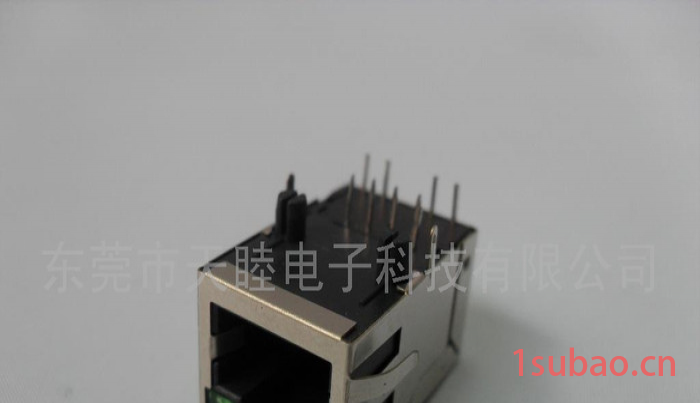 供应10/100BASE 百兆RJ45滤波器带LED灯连接器插座 供应YLRJ45滤波器带LED灯