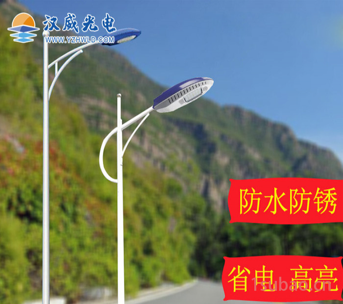 新农村LED路灯杆户外6米7米8米海螺臂高杆灯道路路灯超亮防水路灯