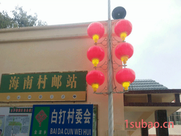 节日大红灯笼和LED中国结或节能灯展示架或广告灯箱