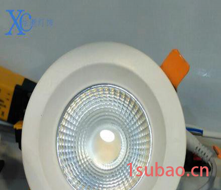 直销LED筒灯外壳 压铸灯具配件COB圆形压铸外壳