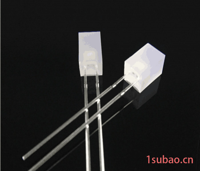 **供应557led灯珠 5X5X7方形雾状兰光直插发光二极管指示灯灯珠图2