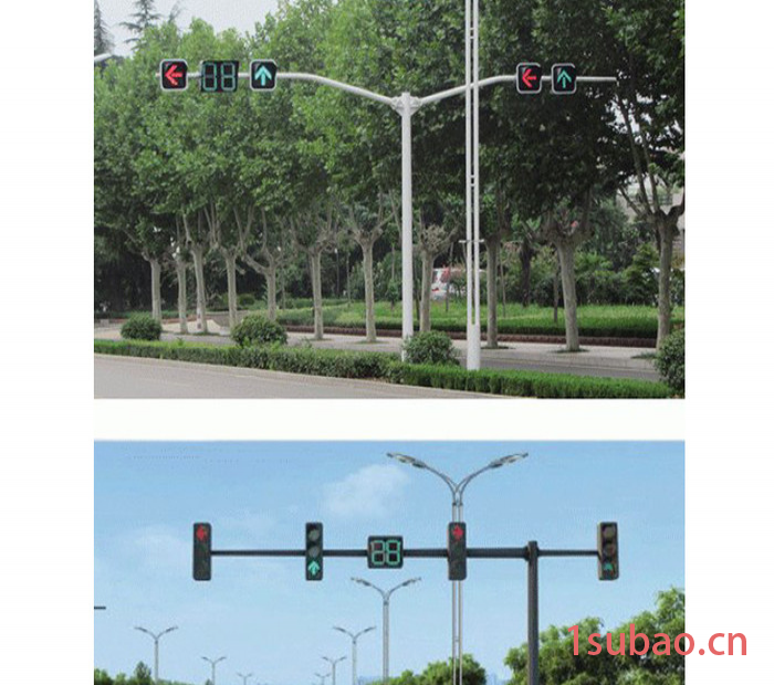 博达成001 **三色LED交通信号灯交通信号灯灯杆 机动车道信号灯马路交通指示灯