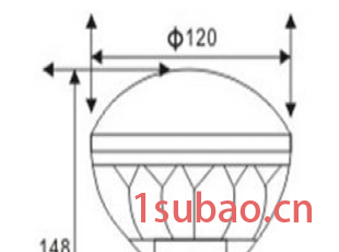 **LED大功率防水PAR灯外壳  铝合金压铸  20WPAR38LED灯具套件图3