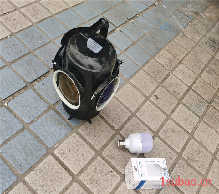 转辙器信号灯灯泡LED款 立式扳道器标志灯灯泡 红白蓝黄铁路信号灯图5