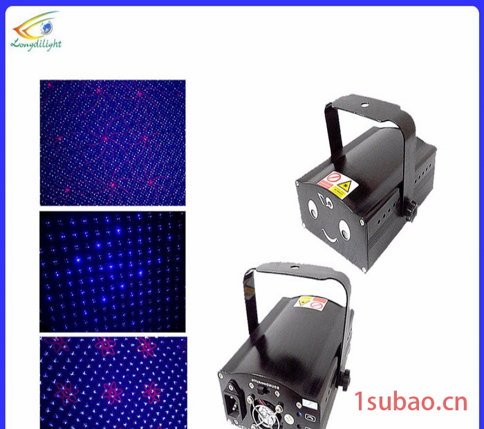 凯奇隆迪LD-Q7RB 六合一红蓝光栅激光灯  图案投影led效果灯