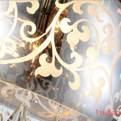 直销现代聚宝盆水晶灯led圆形卧室个性浪漫客厅灯餐厅吊灯具