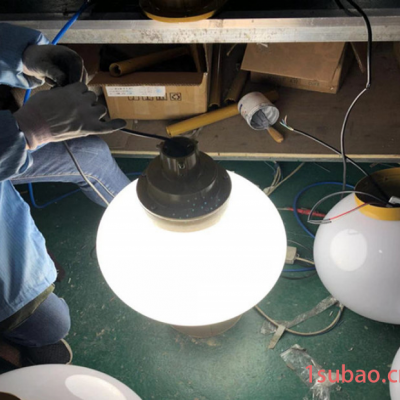 大妙光M-191新款LED一体化中华灯球 乳白球20WLED中华灯罩 透明球40W 10米中华灯