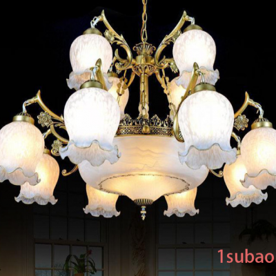 专业 欧式吊灯简欧客厅灯饰卧室灯具创意LED餐厅灯6002-8+4+3
