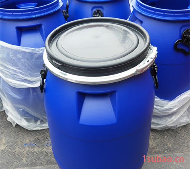 60L聚乙烯桶60L铁箍桶耐酸碱化工塑料桶60公斤塑料桶法兰桶
