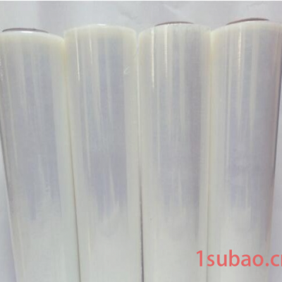 厂家批发透明 缠绕膜 托盘打包膜 PE拉伸膜 宽度50cm 工业用薄膜