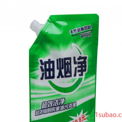 现货批发油烟净包装袋 防渗漏塑料袋液体袋子 吸嘴自立复合包装袋子