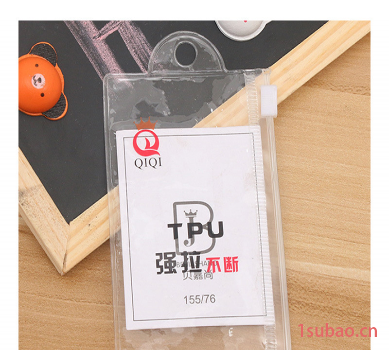 厂家专业定制各种PVC皮筋拉链袋 橡皮筋透明塑料包装袋可印logo图5
