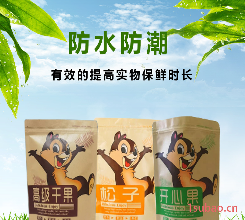 艾尼尔 厂家定制 彩印八边封食品包装袋 食品袋子包装 自立自封袋  塑料袋  欢迎选购图2