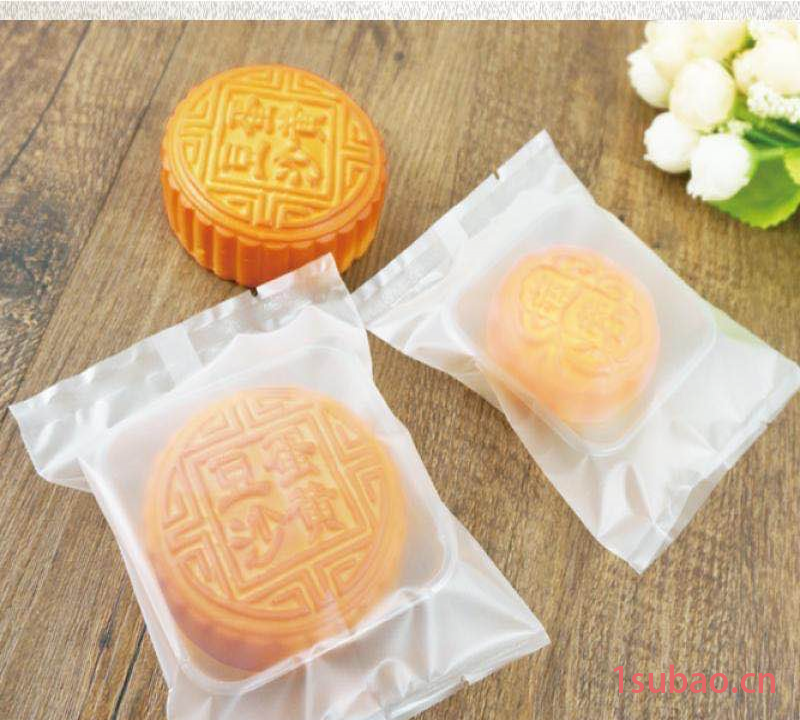鑫睿塑业 厂家直销 定制中秋冰皮月饼包装袋 自粘透明磨砂塑料袋 点心平口包装袋 可印刷 量大优惠图2