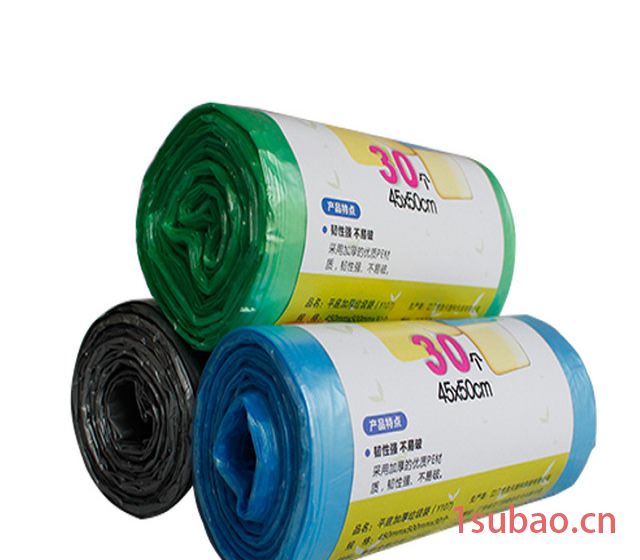雅芽垃圾袋家用厨房中号平口式一次性环保现货定制厂家批发垃圾袋图5