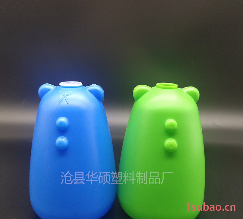 熊 洁厕瓶 蓝泡泡凝胶瓶 马桶清洗剂瓶 华硕塑料瓶厂图2