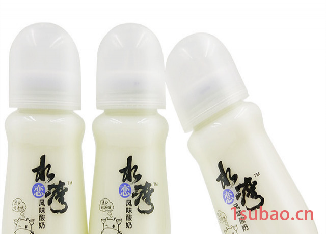 水恋湾风味酸奶饮品280mL20瓶草莓原味抖音网红玻璃奶瓶含奶嘴饮图4