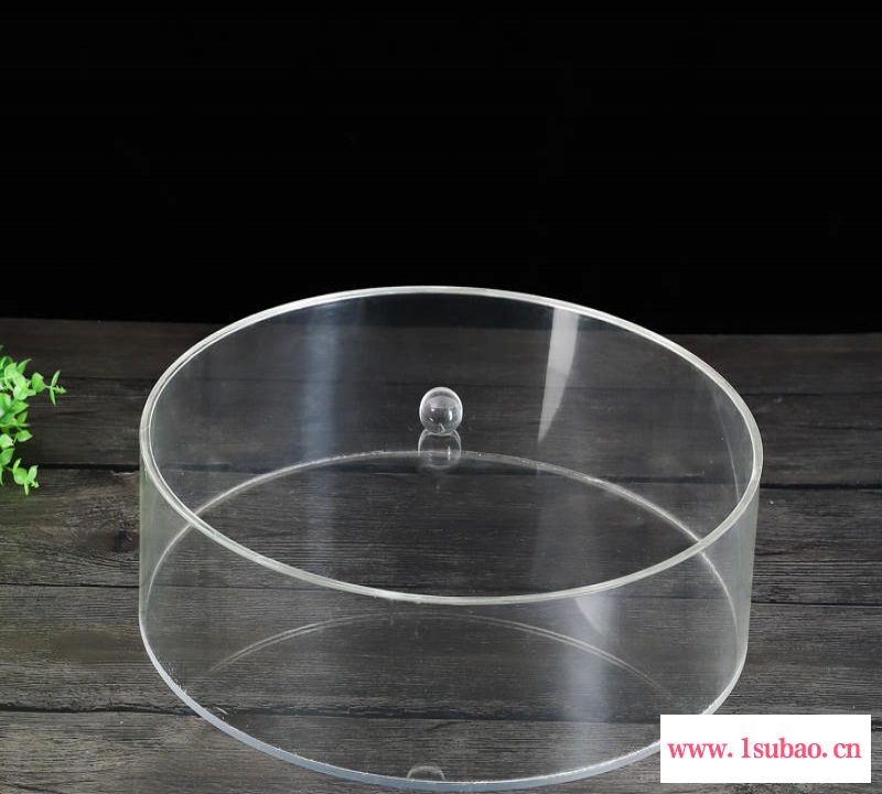 透明有机玻璃收纳盒 亚克力圆盒 精美蔬果防尘盒 定制logo