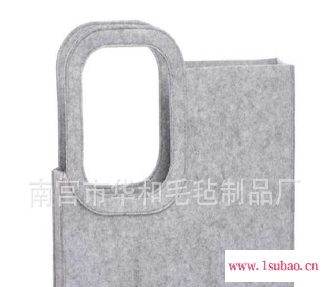 华和时尚毛毡单肩包手提包购物袋斜挎包量大从优可加logo图2