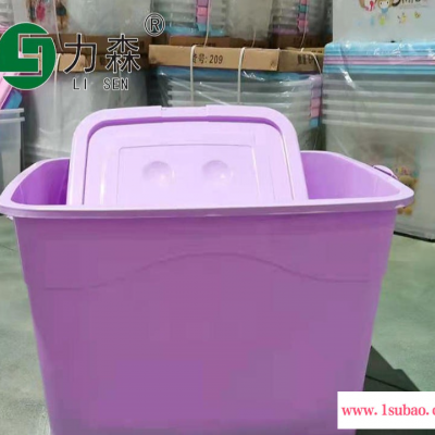枣庄带轮整理箱透明储物箱食品级收纳盒力森厂家直供批发整理箱