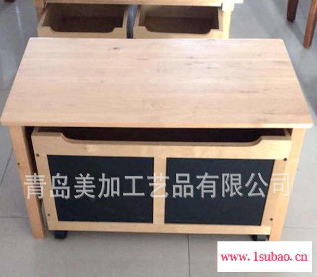 儿童玩具箱 收纳箱 抽屉式木质儿童收纳储物盒收纳实木家具 厂家批发