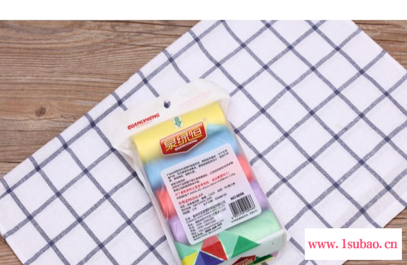 泉绿恒0056蓝黄红绿紫色加厚垃圾袋125只45*55cm家用塑料袋图2