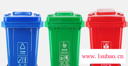 环卫垃圾桶 塑料垃圾桶 分类垃圾箱 助力垃圾分类 山东垃圾箱 360L垃圾桶 津环亚牌图2