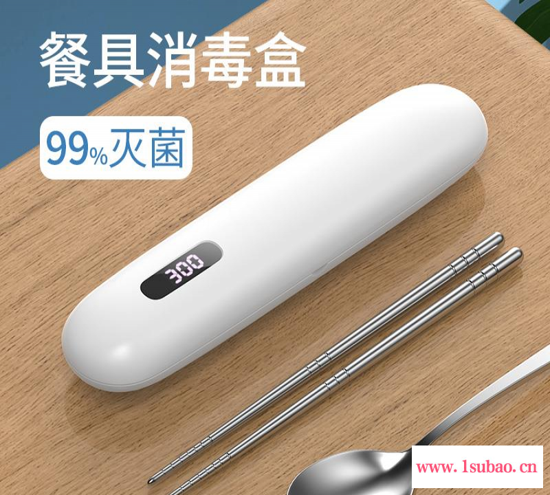 便携式餐具消毒收纳盒定制学生筷勺套装外带旅行紫外线杀菌餐具盒图2