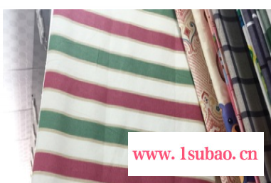 帆布 全棉条纹2.5米宽幅 窗帘布桌布床品 布料批发现货供应图2