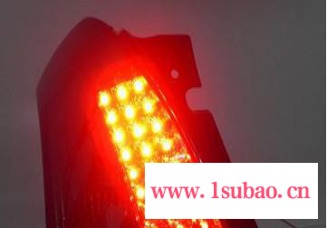 铃木雨燕改装LED熏黑尾灯总成 进口LED尾灯 LED刹车灯 LED行车灯图3