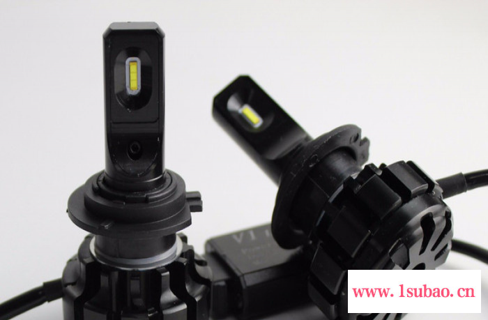 V1汽车 LED前大灯 大灯泡 远近光 型号全 H1 H3 H7 9005 9006雾灯