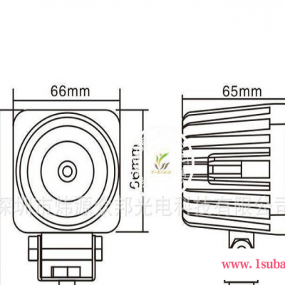 专业生产 车用工作灯 V02-1L方形10W大功率LED检修灯