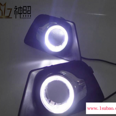13款福特翼博日行灯雾灯框 专用LED日间行车灯 原装位LED日行灯