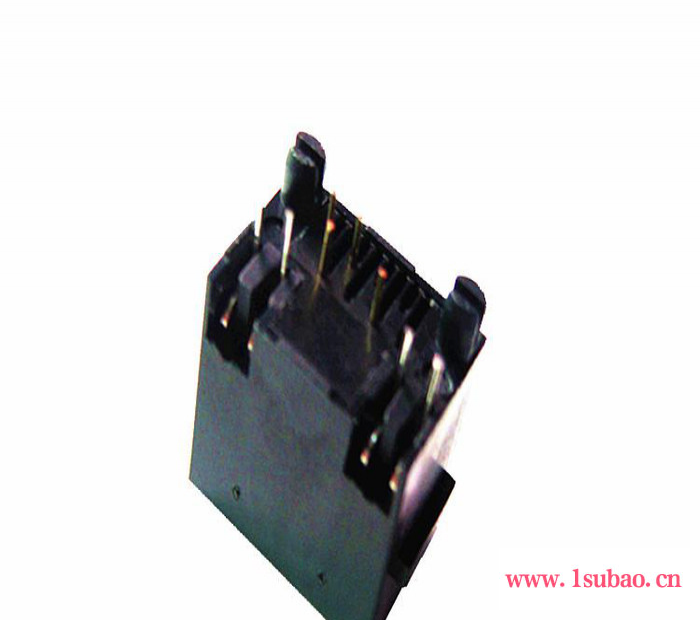 广东省连接器厂家批发8p8c 直插180度带LED DIP插板式网络接口